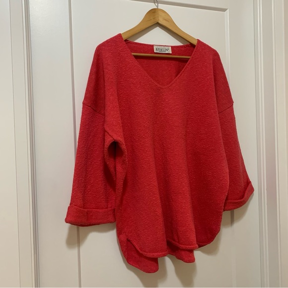 AVALIN - 100% Cotton V-Neck Sweater - Women’s O/S - Picture 5 of 5